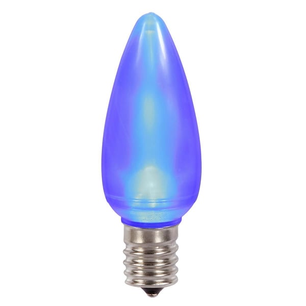 Vickerman 0.96 watt 130V C9 Ceramic LED Blue Bulb with Nickel Base 25 per Bag XLEDSC92-25 - main